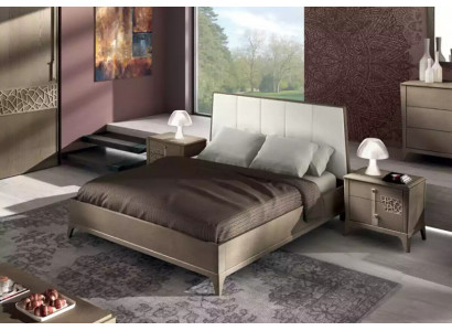 Design Ložnice Sady Postel 2x Noční Stolky Klasický Luxusní Nábytek