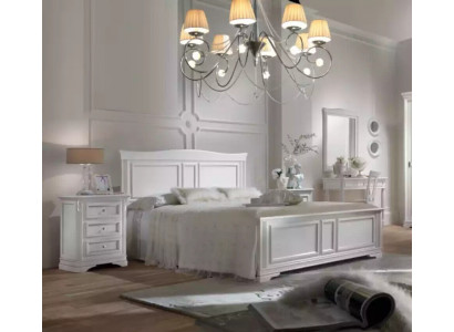 Kompletní ložnice postel 2x noční stolky 3dílná sada designérský luxus
