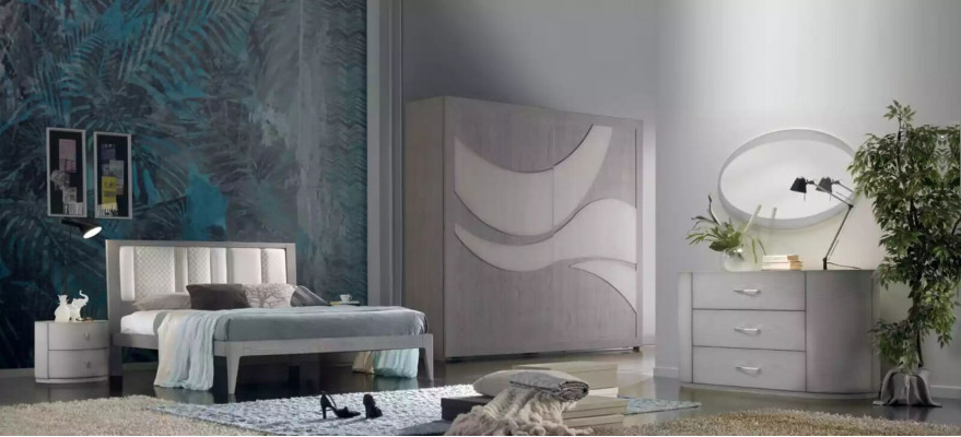 Postel 3 kusy Ložnice Design Luxus Ložnice Nábytek 2x Noční stolky
