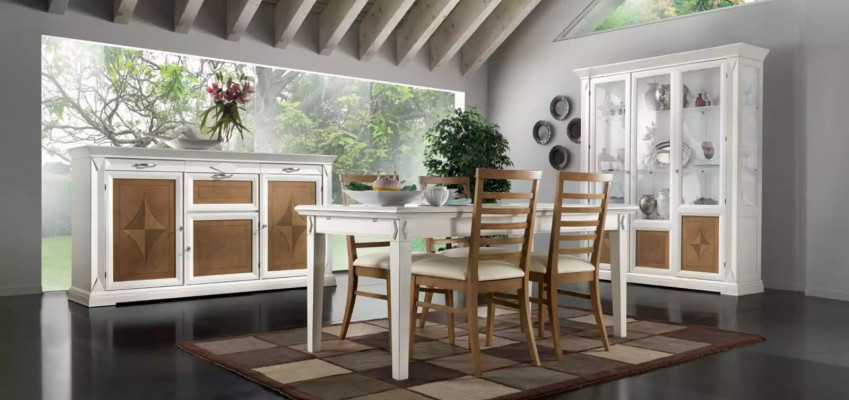 Sideboard Klasická skříň Dřevěné nábytek Italské vybavení Nový