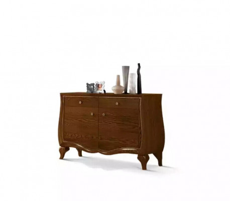 Sideboard obývacího pokoje Komody s šuplíky Dřevo Dřevěný šatník Hnědý Nový