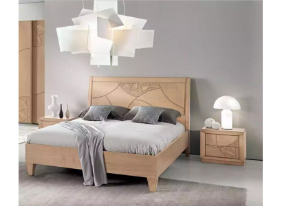 Design ložnice 3dílná postel 2x noční stolky Moderní luxusní postelové sety