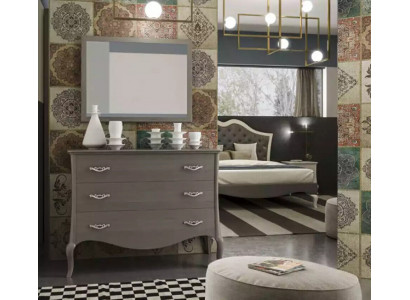 Komoda Zrcadlo Komody Skříň Luxus Regál Nábytek Skupina Nový Set 2 kusy.