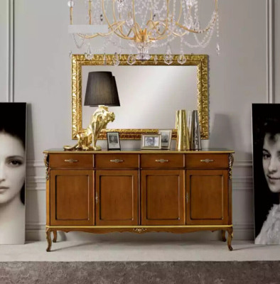 Italský styl nábytek Sideboard Skříň Designer Hnědá Komoda Nový