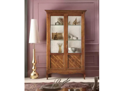 Dřevěná vitrína skříň vitrína obývací pokoj nábytek sklo kredence luxus nový