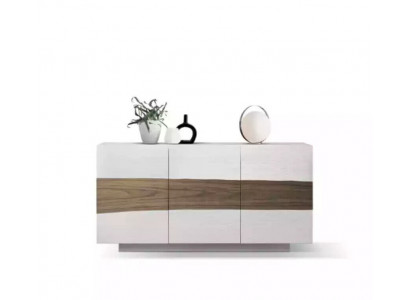 Sideboard dřevěné skříně nábytek obývacího pokoje bílý moderní skříň nová