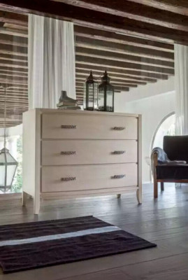 Design Kommode Holz Schrank Kommoden Beige Italienische Möbel Konsole Návrh Komoda Dřevěná Skříň Komody Béžová Italský Nábytek Konzole
