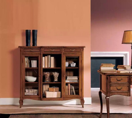 Designer Luxus Skleněná vitrína Skříň Design Sideboard Italský nábytek