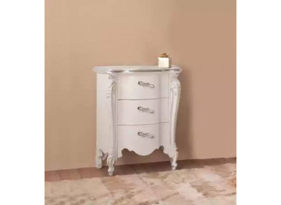 Moderní noční stolek designer s 3 zásuvkami dřevěná skříň nábytek design nový.