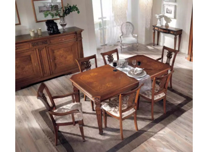 Klasický design jídelní stůl Stůl Dřevo Jídelní set Hnědé stoly Nové