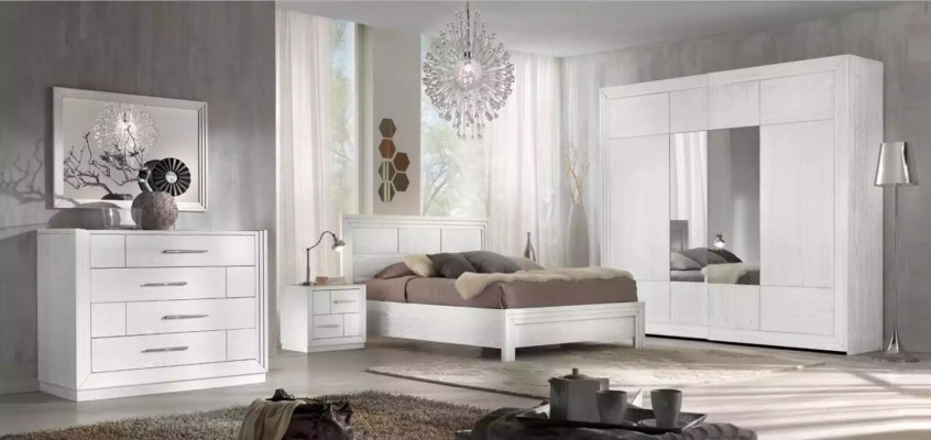 Moderní komoda 2 kusy Set Styl Moderní Komoda Zrcadlo Italský nábytek