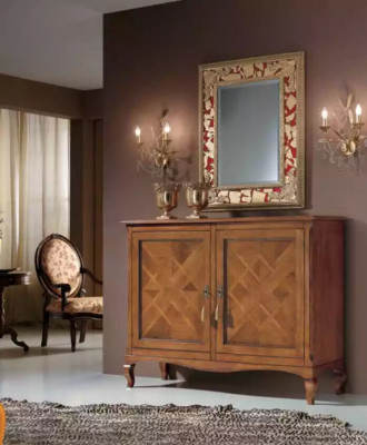 Masivní skříň komoda sideboard hnědý komody nábytek nový