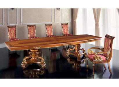 Design luxus stoly jídelna Italský nábytek stůl hnědý Jídelní stoly Nový