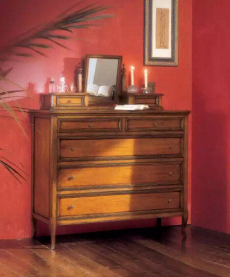 Luxus komoda hnědá skříň obývací pokoj dřevo design klasický nábytek nový