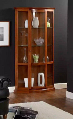 Skríně Dřevo Vitrína Sklo Skříň Vitrína Obývací pokoj Nábytek Kredence