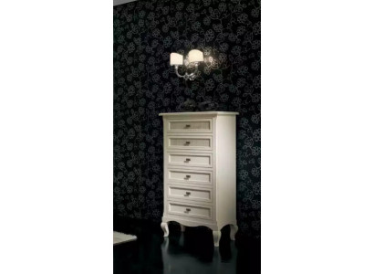 Komoda dřevo Italský styl Nábytek Luxus Bílá Komody Komoda Nové