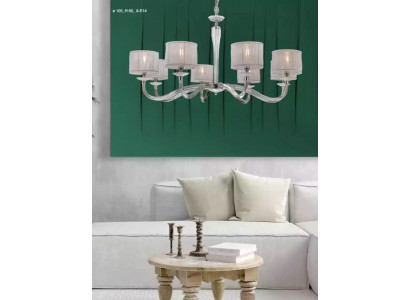 Luxusní klasický lustr lampa stropní lampa bílý lustr lampa
