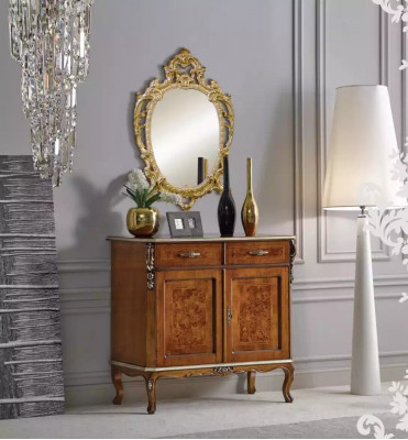 Kvalitní luxusní klasická živánská deska do obývacího pokoje z hnědého dřeva