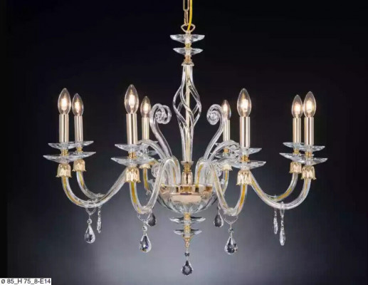 Kristalový lustr Věšák Lampa Svítidlo Stropní lampa Perkele