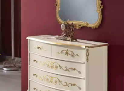 Bílá klasická obývací pokoj dřevěná komoda konzole šuplíky nový design.