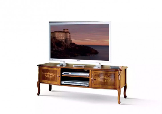 Klasická hnědá televizní skříň Living Room Lowboard Luxus Stand Design