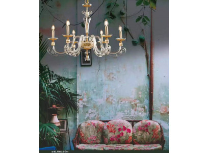 Stropní lampa Luxus Lustr Krystal světlo Visací lampa Zlaté lampy