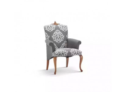 Křeslo obývacího pokoje Design Elegantní nábytek Šedá Klasická 1-místná Luxusní