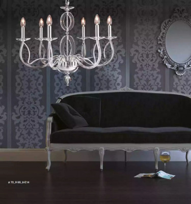 Křišťálový závěsný lustr Klasický lustr Lampa Stropní lampa