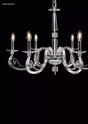 Luxus Transparentní stropní lustr Skleněný lustr Krystalový lustr Lampa