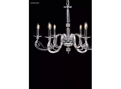 Luxus Transparentní stropní lustr Skleněný lustr Krystalový lustr Lampa