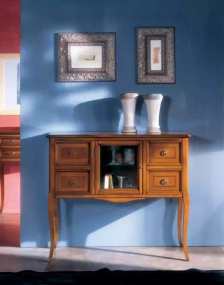 Klasický styl komoda sideboard obývací pokoj dřevo credenza hnědý nový