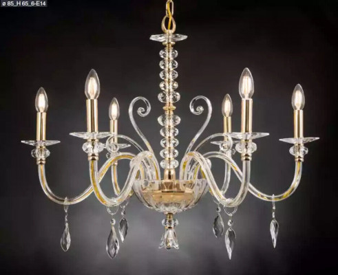 Lustr, křišťál, lustr, lampa, stropní lampa, svítidlo, visací lampa, nové.