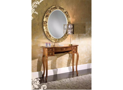 Klasický konzolový stůl Designer Hnedý dřevěný toaletní stůl Nový nábytek