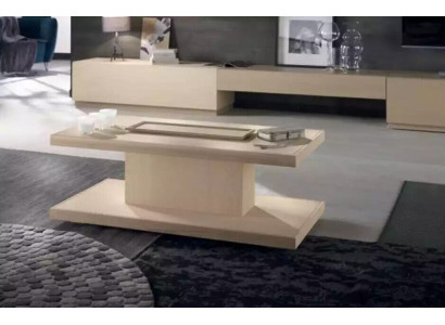 Klasický luxusní designérský nízký stůl stolní stolek z dubového dřeva