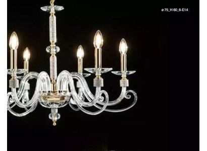 Kristalový lustr s visacími křišťálovými lustry závěsné světlo stropní lampa