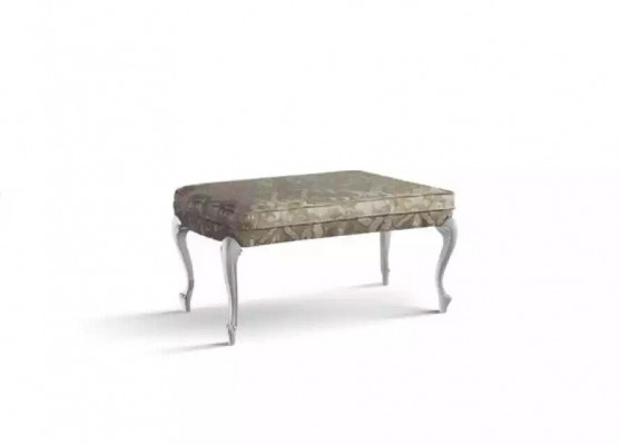 Design Hocker Bank Luxus Pouf Möbel Polsterhocker Sitzhocker Šedá Nový
