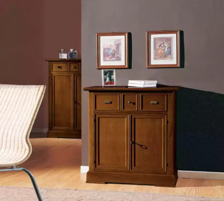 Sideboard Kommode Skříň Hnědý Návrh Skříňky Dřevo Nové