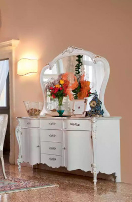 Komoda Zrcadlo Šuplíky Luxus Regály Nábytek Skupina Nový Set 2 položky