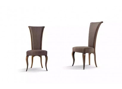 Klasická židle designéra čalouněná textilní luxusní jídelní židle nová.