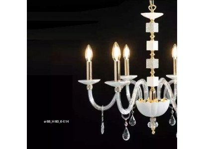 Visací lustr Bílý Křišťál Lustr Luxusní Lustr Lampa Svítidla
