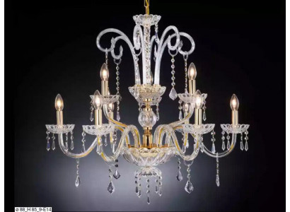 Lustre závěsná lampa svítidla Osvětlení lustre zlatá lampa