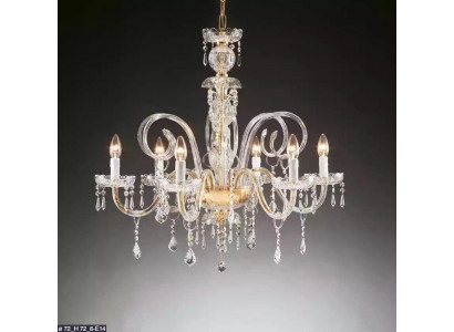 Křišťálový lustr Visací lampa Lustr 72 x 72 cm Stropní lampy