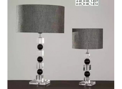 Klasická šedá noční lampa Luxusní lampa na stole Lampa