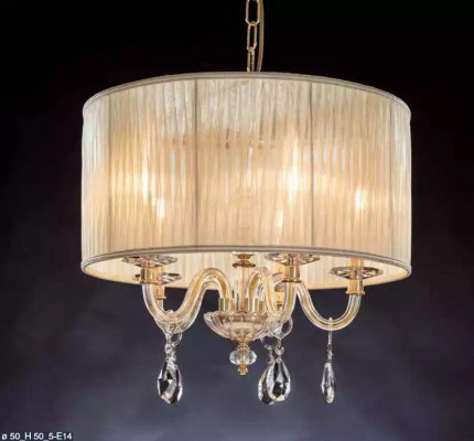 Královský luxusní lustr Lustr stropní lampa Zlatá lampa.
