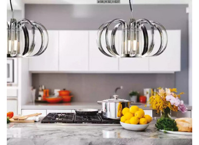 Závěsný lustr Šedý Luxus Lustr Nová stropní lampa Moderní lampa