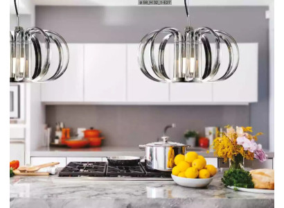 Závěsný lustr Šedý Luxus Lustr Nová stropní lampa Moderní lampa