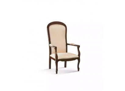 Obývací pokoj Křeslo 1-sedadlová Pohovka Potah Luxus Textil Design Dřevo Nábytek