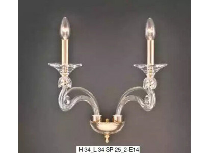 Nástěnná lampa Design Luxus Nástěnná lampa Nástropní lampa Křišťál nový
