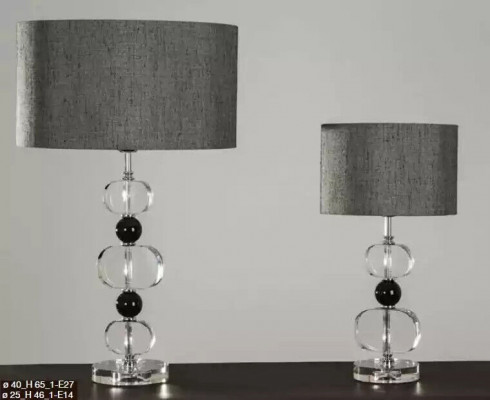 Elegantní stolní lampa Šedá lampa Moderní osvětlení Nová stolní lampa