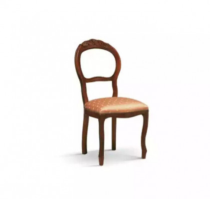 Klasická dřevěná židle se zády, designový luxusní židle pro jídelnu.